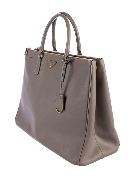 Prada Saffiano Lux Double Zip Galleria Large Tote